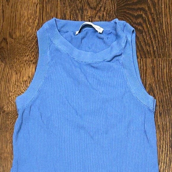 Zara Ribbed Cobalt Blue Tank Top - Picture 2 of 7